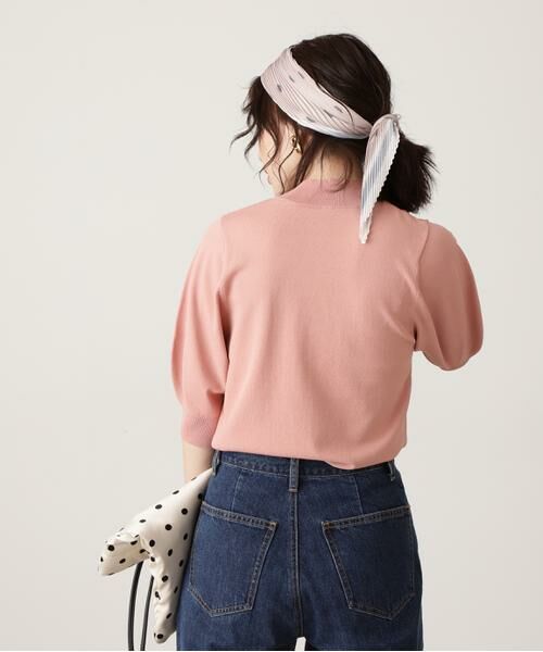 ＊＊N.Natural Beauty Basic / エヌ ナチュラルビューティーベーシック ニット・セーター | プレーティング天竺ボトルネックパフ袖ニット | 詳細18