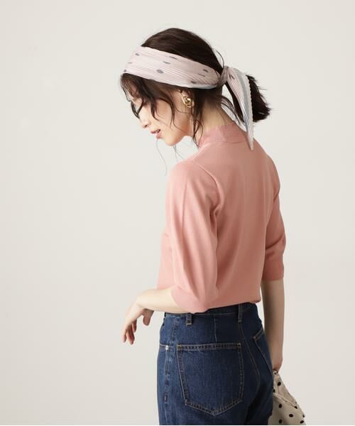 ＊＊N.Natural Beauty Basic / エヌ ナチュラルビューティーベーシック ニット・セーター | プレーティング天竺ボトルネックパフ袖ニット | 詳細19