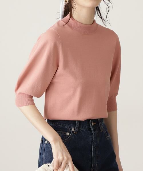 ＊＊N.Natural Beauty Basic / エヌ ナチュラルビューティーベーシック ニット・セーター | プレーティング天竺ボトルネックパフ袖ニット | 詳細20