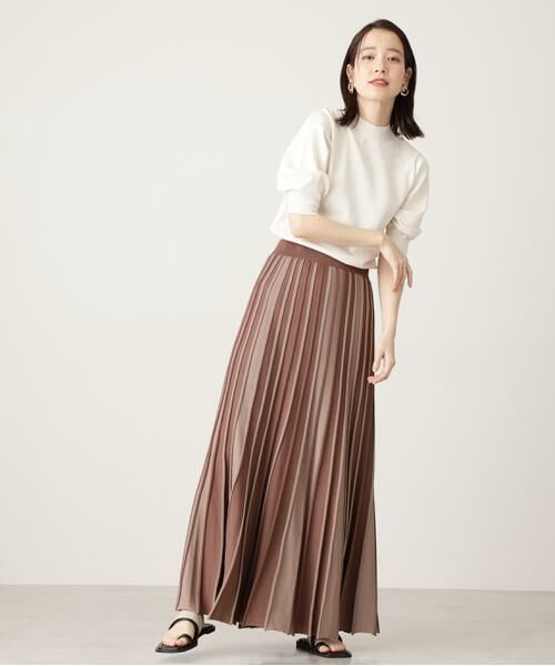 ＊＊N.Natural Beauty Basic / エヌ ナチュラルビューティーベーシック ニット・セーター | プレーティング天竺ボトルネックパフ袖ニット | 詳細28