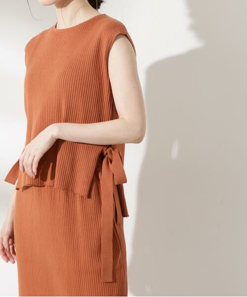 **N.Natural Beauty Basic / エヌ ナチュラルビューティーベーシック ワンピース | ワイドリブベストセットアップ | 詳細15