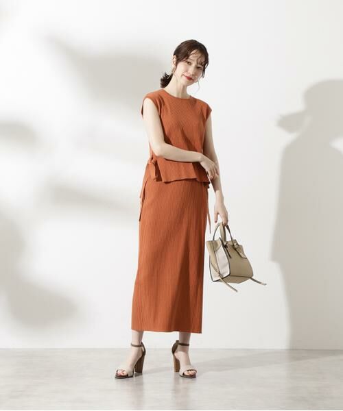 **N.Natural Beauty Basic / エヌ ナチュラルビューティーベーシック ワンピース | ワイドリブベストセットアップ | 詳細10