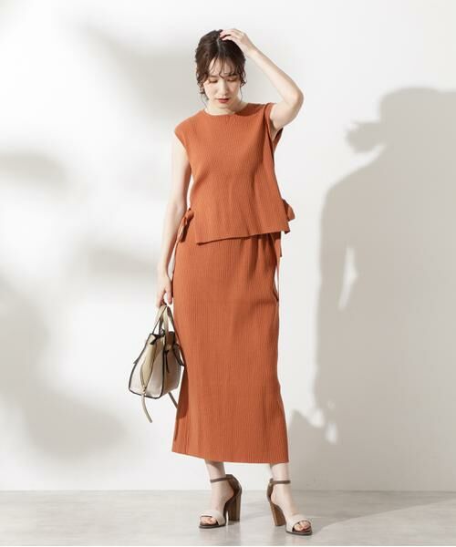 **N.Natural Beauty Basic / エヌ ナチュラルビューティーベーシック ワンピース | ワイドリブベストセットアップ | 詳細11