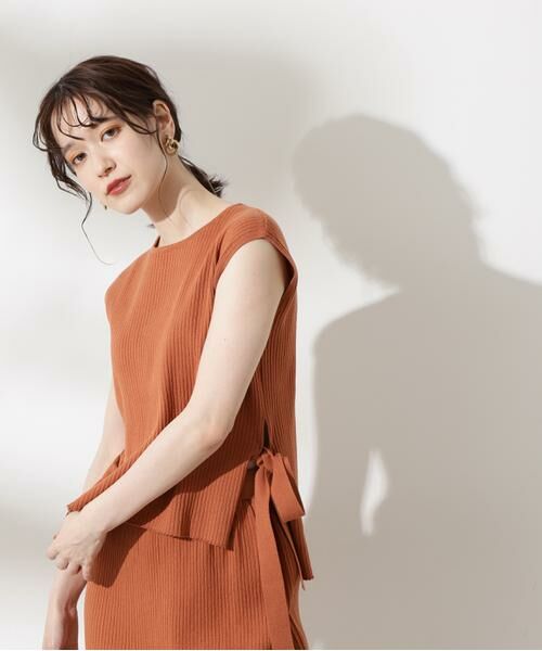 **N.Natural Beauty Basic / エヌ ナチュラルビューティーベーシック ワンピース | ワイドリブベストセットアップ | 詳細12