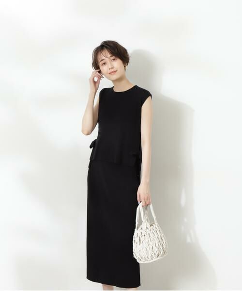 **N.Natural Beauty Basic / エヌ ナチュラルビューティーベーシック ワンピース | ワイドリブベストセットアップ | 詳細23