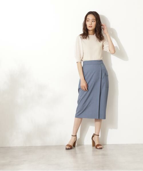 ＊＊N.Natural Beauty Basic / エヌ ナチュラルビューティーベーシック スカート | フラップポケットタイトスカート《S Size Line》 | 詳細2
