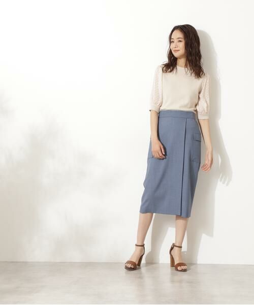 ＊＊N.Natural Beauty Basic / エヌ ナチュラルビューティーベーシック スカート | フラップポケットタイトスカート《S Size Line》 | 詳細3