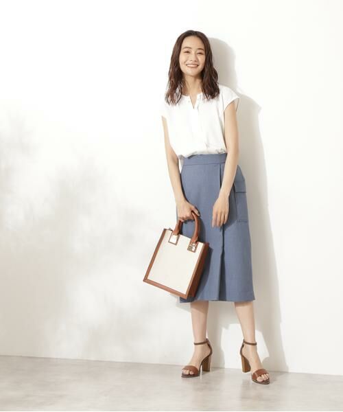 ＊＊N.Natural Beauty Basic / エヌ ナチュラルビューティーベーシック スカート | フラップポケットタイトスカート《S Size Line》 | 詳細4
