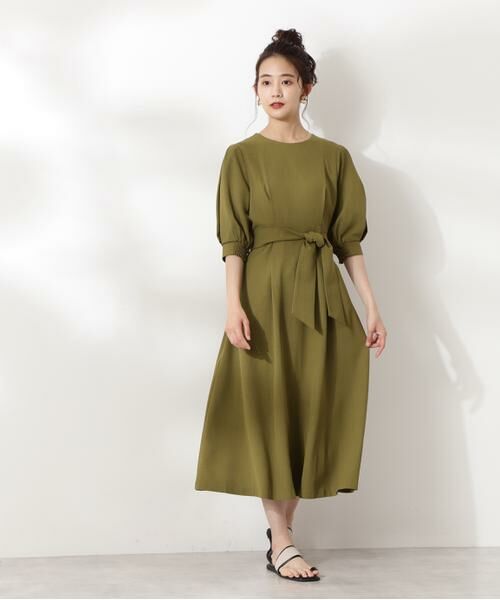 ＊＊N.Natural Beauty Basic / エヌ ナチュラルビューティーベーシック ワンピース | サッシュベルト付ワンピース | 詳細8