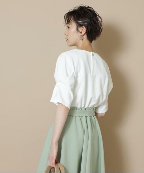 ＊＊N.Natural Beauty Basic / エヌ ナチュラルビューティーベーシック カットソー | パワーショルダーカットソー | 詳細4