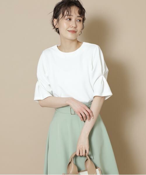 ＊＊N.Natural Beauty Basic / エヌ ナチュラルビューティーベーシック カットソー | パワーショルダーカットソー（オフシロ）