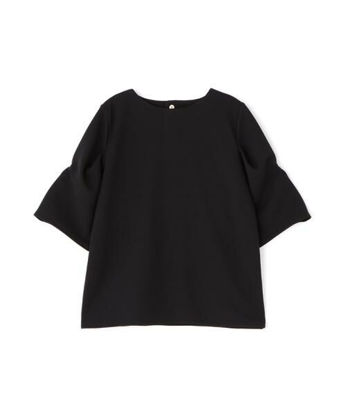 ＊＊N.Natural Beauty Basic / エヌ ナチュラルビューティーベーシック カットソー | パワーショルダーカットソー（ブラック1）