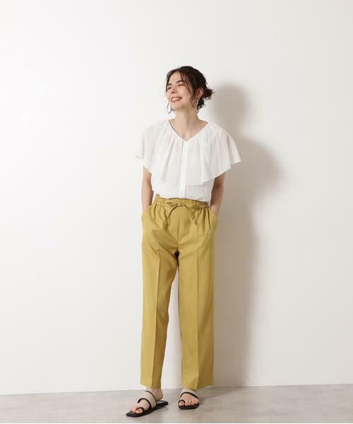 ＊＊N.Natural Beauty Basic / エヌ ナチュラルビューティーベーシック シャツ・ブラウス | コットンシフォンケープブラウス | 詳細2