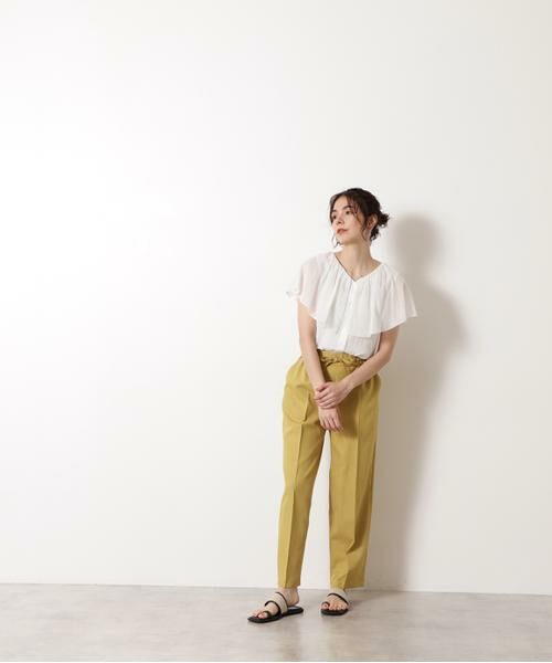 ＊＊N.Natural Beauty Basic / エヌ ナチュラルビューティーベーシック シャツ・ブラウス | コットンシフォンケープブラウス | 詳細3