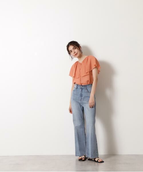 ＊＊N.Natural Beauty Basic / エヌ ナチュラルビューティーベーシック シャツ・ブラウス | コットンシフォンケープブラウス | 詳細14