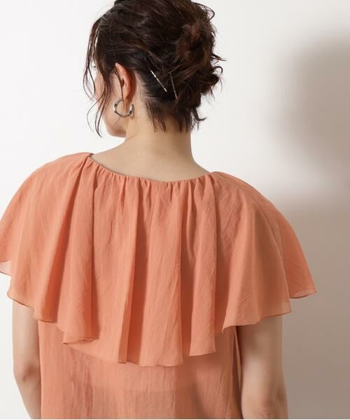 ＊＊N.Natural Beauty Basic / エヌ ナチュラルビューティーベーシック シャツ・ブラウス | コットンシフォンケープブラウス | 詳細19