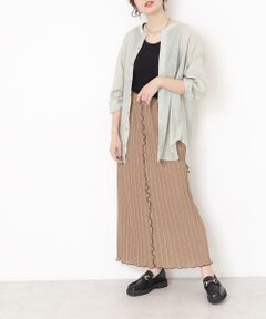 カットプリーツタイトスカート