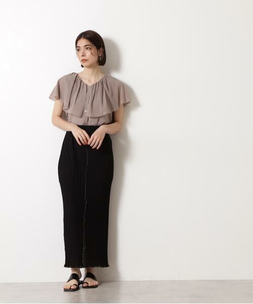 ＊＊N.Natural Beauty Basic / エヌ ナチュラルビューティーベーシック スカート | カットプリーツタイトスカート | 詳細4