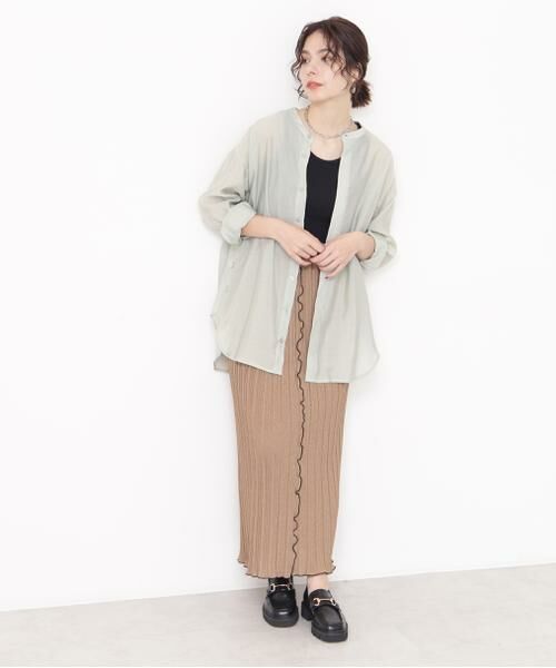 ＊＊N.Natural Beauty Basic / エヌ ナチュラルビューティーベーシック スカート | カットプリーツタイトスカート | 詳細15