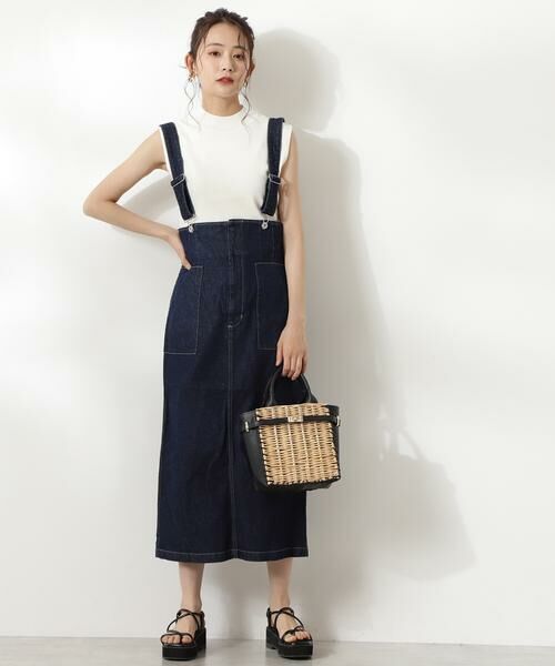 ＊＊N.Natural Beauty Basic / エヌ ナチュラルビューティーベーシック ワンピース | ハイウエストデニムジャンパースカート | 詳細2