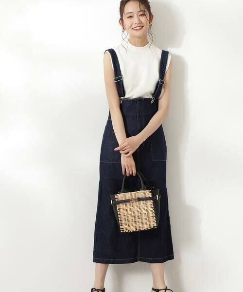 ＊＊N.Natural Beauty Basic / エヌ ナチュラルビューティーベーシック ワンピース | ハイウエストデニムジャンパースカート | 詳細4