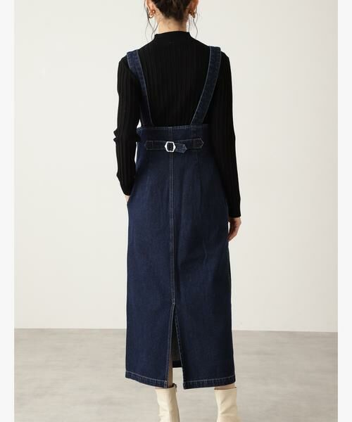 ＊＊N.Natural Beauty Basic / エヌ ナチュラルビューティーベーシック ワンピース | ハイウエストデニムジャンパースカート | 詳細6