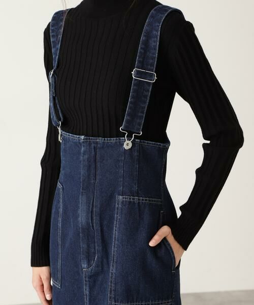 ＊＊N.Natural Beauty Basic / エヌ ナチュラルビューティーベーシック ワンピース | ハイウエストデニムジャンパースカート | 詳細8