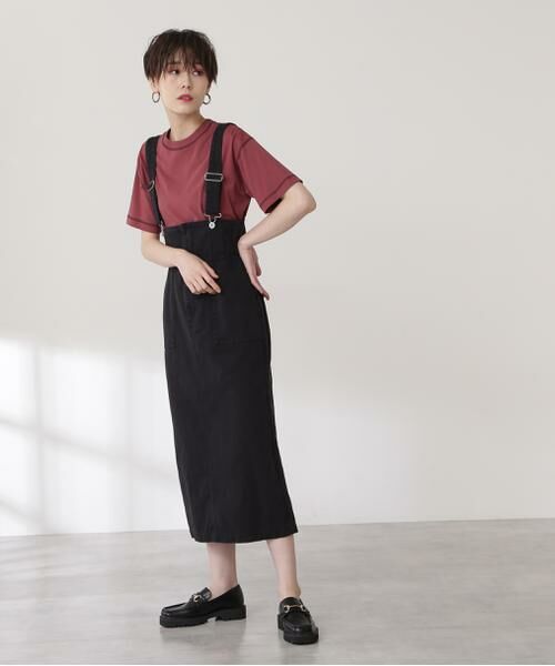 ＊＊N.Natural Beauty Basic / エヌ ナチュラルビューティーベーシック ワンピース | ハイウエストデニムジャンパースカート | 詳細14