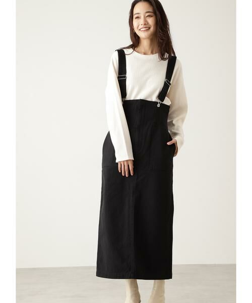 ＊＊N.Natural Beauty Basic / エヌ ナチュラルビューティーベーシック ワンピース | ハイウエストデニムジャンパースカート | 詳細17