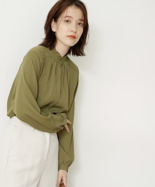 ＊＊N.Natural Beauty Basic / エヌ ナチュラルビューティーベーシック シャツ・ブラウス | キリピコフリルネックブラウス | 詳細4