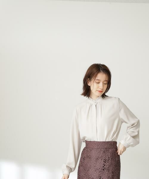 ＊＊N.Natural Beauty Basic / エヌ ナチュラルビューティーベーシック シャツ・ブラウス | キリピコフリルネックブラウス | 詳細9