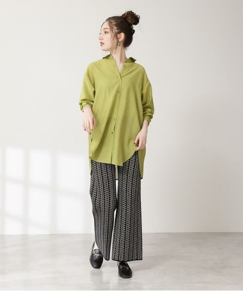 ＊＊N.Natural Beauty Basic / エヌ ナチュラルビューティーベーシック シャツ・ブラウス | シアーロングシャツ | 詳細2