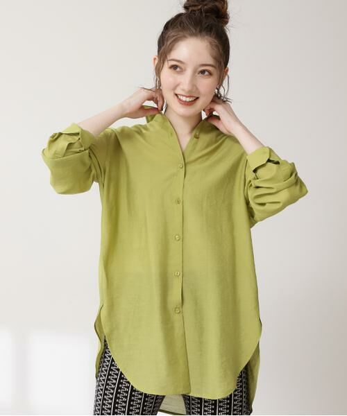 ＊＊N.Natural Beauty Basic / エヌ ナチュラルビューティーベーシック シャツ・ブラウス | シアーロングシャツ | 詳細4