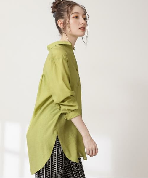 ＊＊N.Natural Beauty Basic / エヌ ナチュラルビューティーベーシック シャツ・ブラウス | シアーロングシャツ | 詳細5