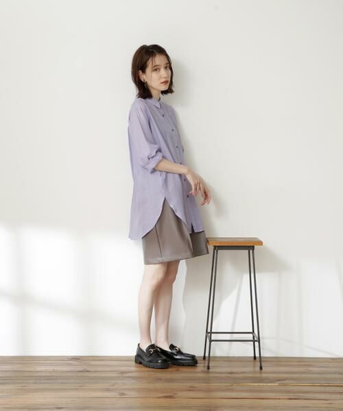 ＊＊N.Natural Beauty Basic / エヌ ナチュラルビューティーベーシック シャツ・ブラウス | シアーロングシャツ | 詳細16