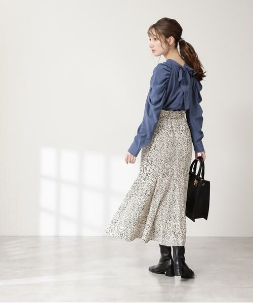 ＊＊N.Natural Beauty Basic / エヌ ナチュラルビューティーベーシック シャツ・ブラウス | バックリボンギャザースリーブブラウス | 詳細3