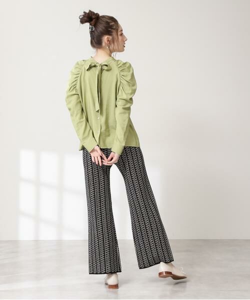 ＊＊N.Natural Beauty Basic / エヌ ナチュラルビューティーベーシック シャツ・ブラウス | バックリボンギャザースリーブブラウス | 詳細11