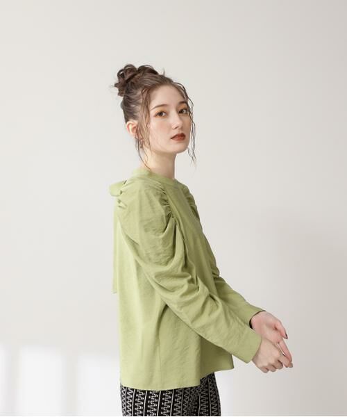 ＊＊N.Natural Beauty Basic / エヌ ナチュラルビューティーベーシック シャツ・ブラウス | バックリボンギャザースリーブブラウス | 詳細12