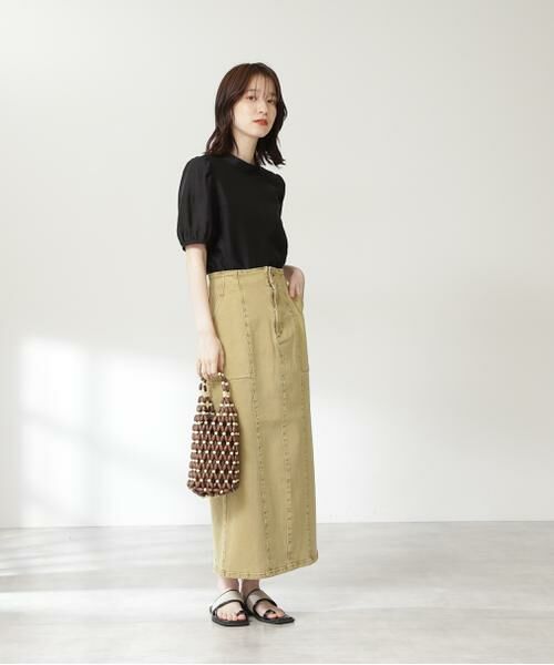 ＊＊N.Natural Beauty Basic / エヌ ナチュラルビューティーベーシック スカート | ライトコットンナロースカート | 詳細8