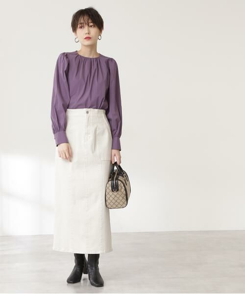 ＊＊N.Natural Beauty Basic / エヌ ナチュラルビューティーベーシック スカート | ライトコットンナロースカート | 詳細22