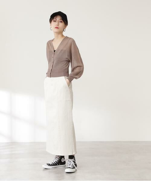 ＊＊N.Natural Beauty Basic / エヌ ナチュラルビューティーベーシック スカート | ライトコットンナロースカート | 詳細21