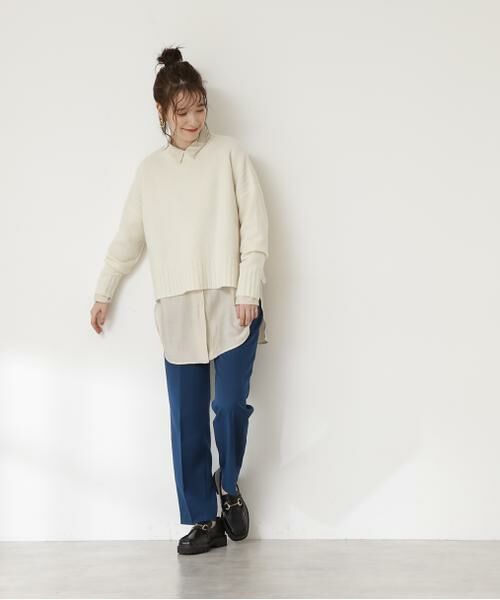 **N.Natural Beauty Basic / エヌ ナチュラルビューティーベーシック パンツ | イージーケアセンタープレスパンツ《S Size Line》 | 詳細3