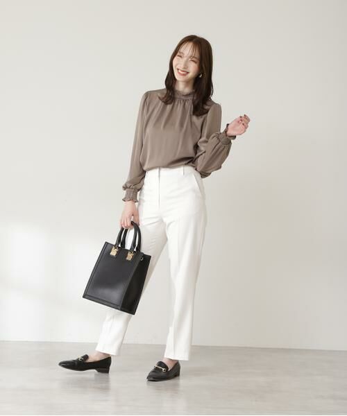 **N.Natural Beauty Basic / エヌ ナチュラルビューティーベーシック パンツ | イージーケアセンタープレスパンツ《S Size Line》 | 詳細13