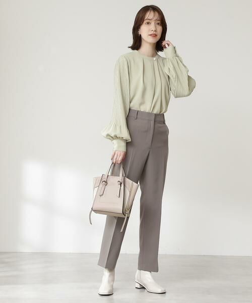 **N.Natural Beauty Basic / エヌ ナチュラルビューティーベーシック パンツ | イージーケアセンタープレスパンツ《S Size Line》 | 詳細20