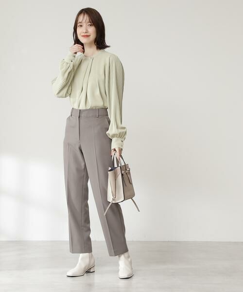 **N.Natural Beauty Basic / エヌ ナチュラルビューティーベーシック パンツ | イージーケアセンタープレスパンツ《S Size Line》 | 詳細21