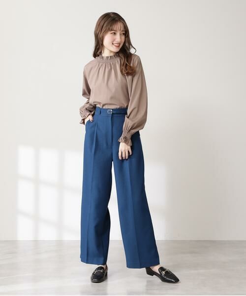 ＊＊N.Natural Beauty Basic / エヌ ナチュラルビューティーベーシック パンツ | イージーケアベルト付ワイドパンツ《S Size Line》 | 詳細10