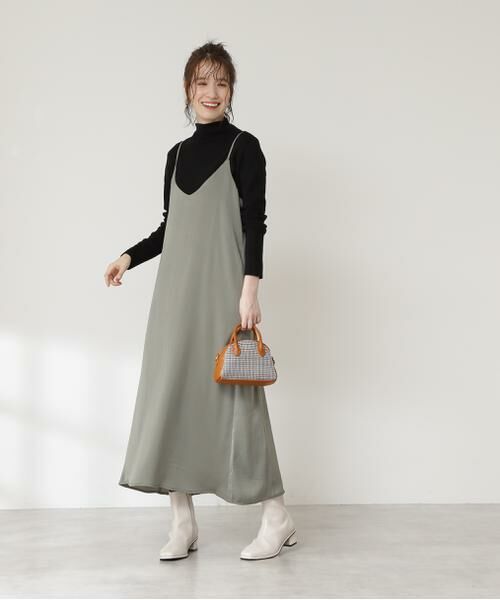 ＊＊N.Natural Beauty Basic / エヌ ナチュラルビューティーベーシック ワンピース | バックリボンキャミワンピース | 詳細3