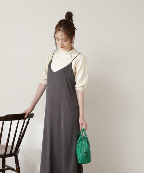 ＊＊N.Natural Beauty Basic / エヌ ナチュラルビューティーベーシック ワンピース | バックリボンキャミワンピース | 詳細9