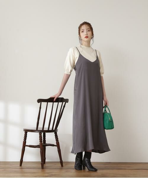 ＊＊N.Natural Beauty Basic / エヌ ナチュラルビューティーベーシック ワンピース | バックリボンキャミワンピース | 詳細10