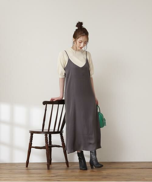 ＊＊N.Natural Beauty Basic / エヌ ナチュラルビューティーベーシック ワンピース | バックリボンキャミワンピース | 詳細11